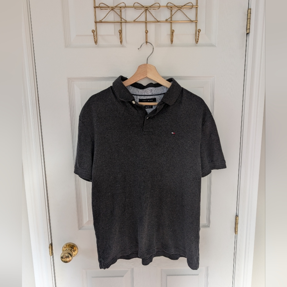 Tommy Hilfiger Men's Charcoal Polo Shirt